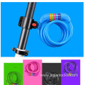 Amazon hot sale PVC combination cable lock bicycle